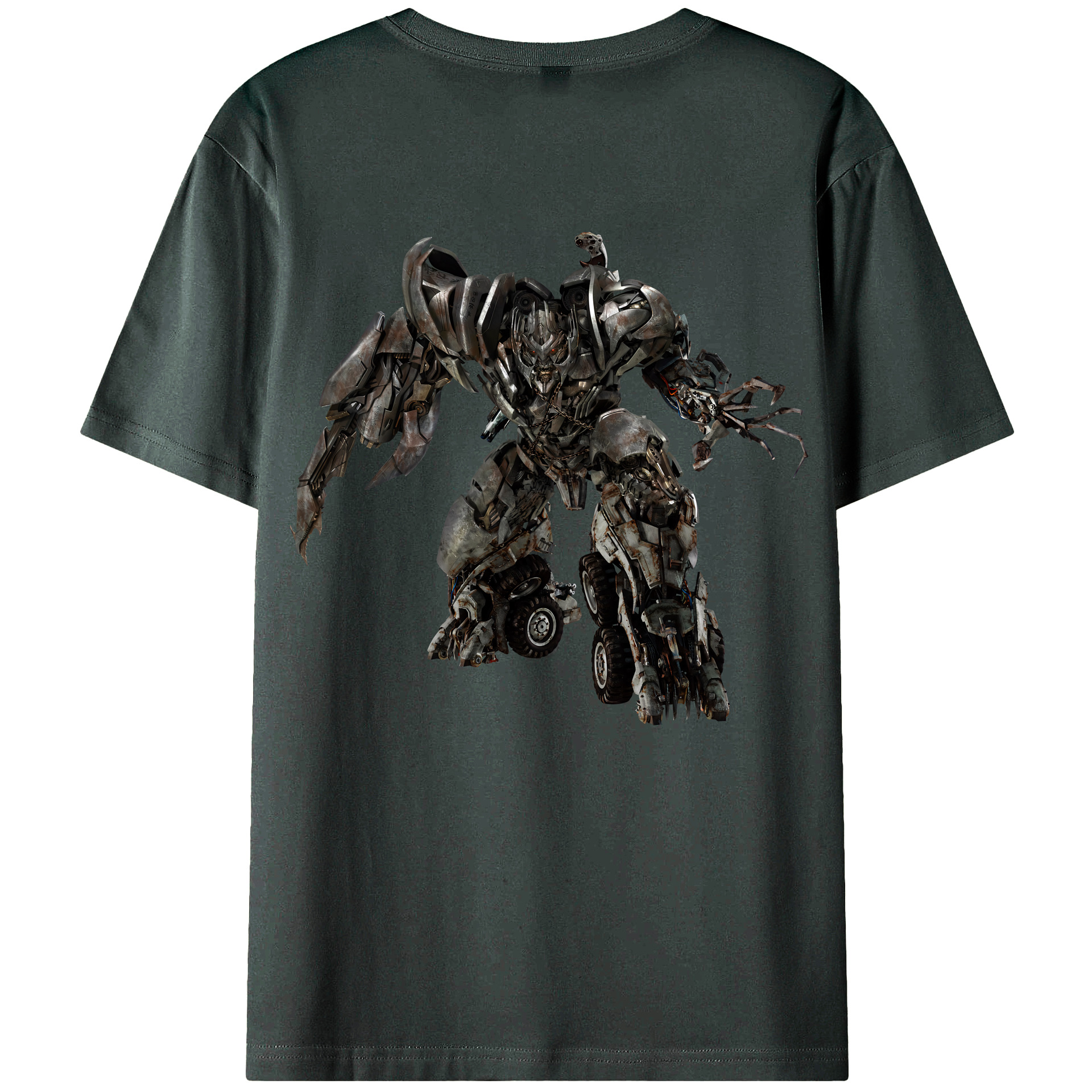 （画像用） Transformers トランスフォーマー 綿100％ メンズ半袖Tシャツ（バックプリント） 通気性